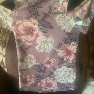 Floral off shoulder blouse